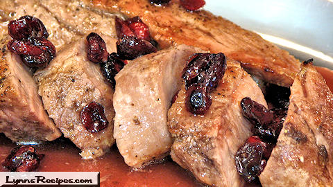 Cranberry Glazed Pork Tenderloin