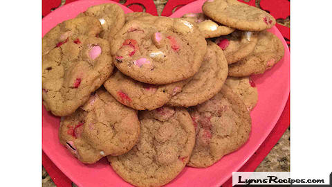 Valentine’s Day M & M Cookies