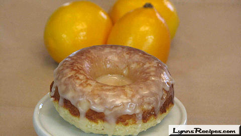 Meyer Lemon Baked Doughnuts